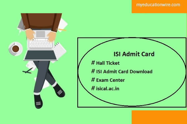 ISI 2020 Admit card ISI 2020 Admit card
