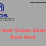 NIOS Admit Card