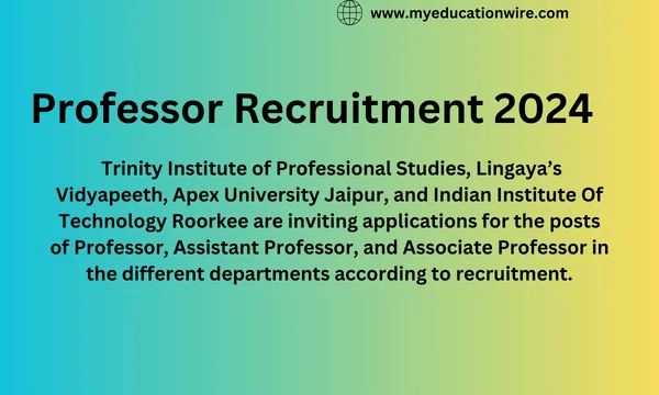 Professor Recruitment 2024