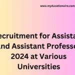 Recruitment for Assistant