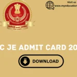 SSC JE Admit Card