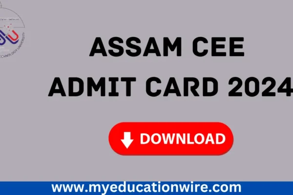 ASSAM CEE Admit Card