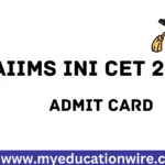 INI CET 2024