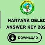 Haryana Deled Answer key