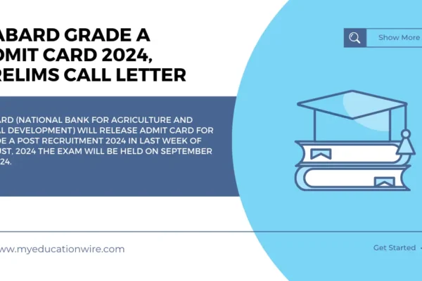 NABARD Grade A Admit Card 2024, Prelims Call Letter nabard