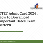 OTET Admit Card 2024