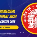 RRB Paramedical Recruitment 2024