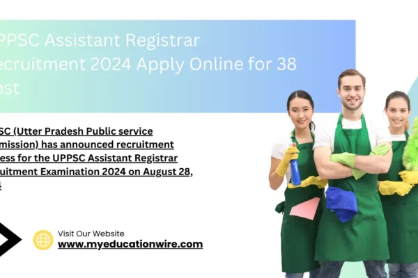 UPPSC Assistant Registrar Recruitment 2024 Apply Online for 38 Post UPPSC (Utter Pradesh Public service commission) has announced recruitment process for the UPPSC Assistant Registrar Recruitment Examination 2024 on August 28, 2024 (credit goes to google )