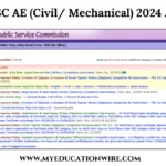 BPSC AE (Civil/ Mechanical) 2024