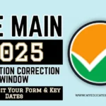 JEE Main 2025 Application Correction Window