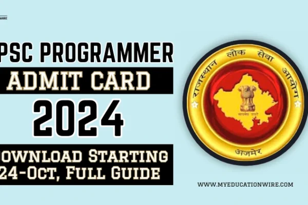 RPSC Programmer Admit Card 2024