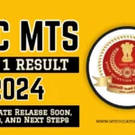 SSC MTS Tier 1 Result 2024