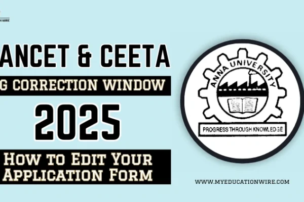 TANCET & CEETA PG Correction Window 2025