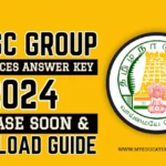 TNPSC Group VA Services Answer key 2024