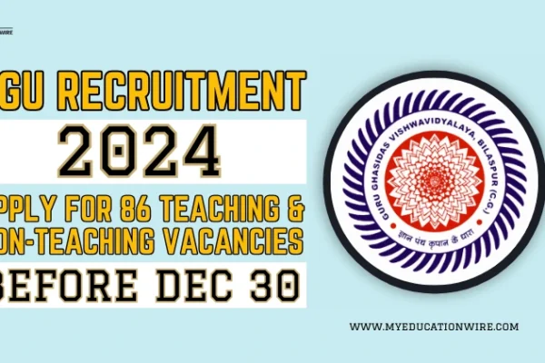 GGU Recruitment 2024