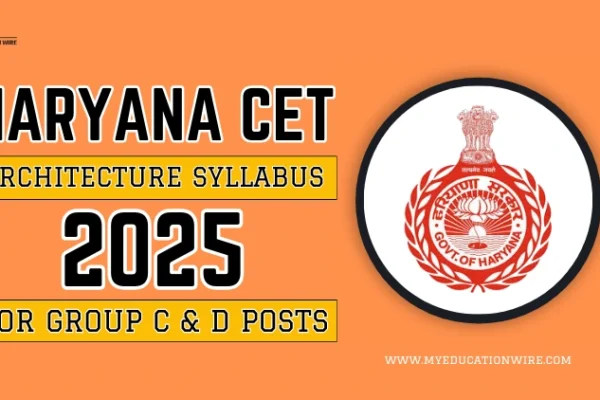 Haryana CET Architecture Syllabus 2025