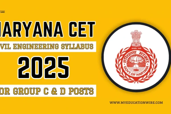 Haryana CET Civil Engineering Syllabus 2025