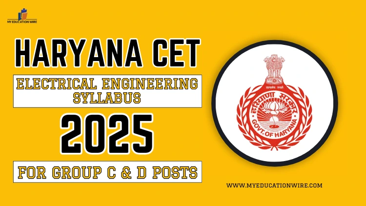 Haryana CET Electrical Engineering Syllabus 2025