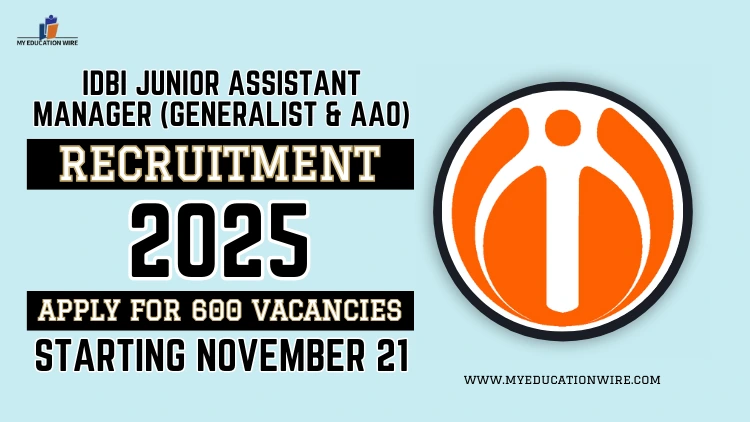 IDBI Junior Assistant Manager Recruitment 2025