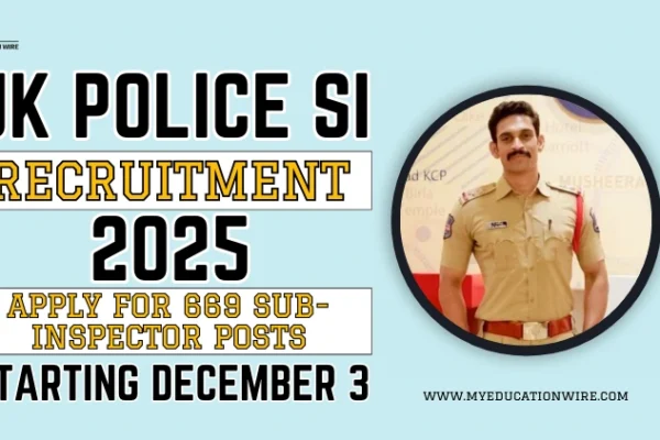 JK Police SI Recruitment 2024: Apply for 669 Sub-Inspector Posts Starting December 3 JK Police SI Recruitment 2024