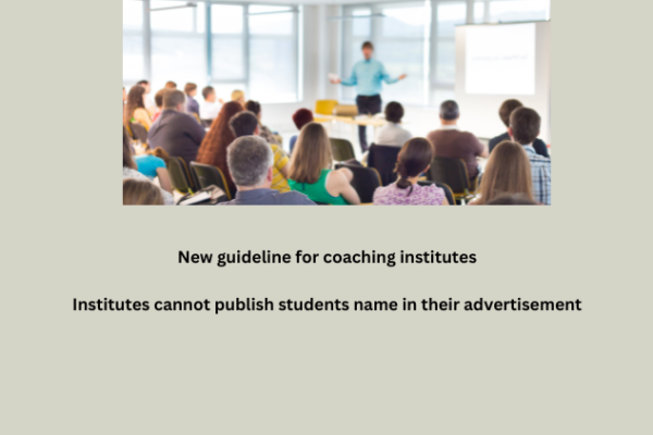 New guideline for coaching institutes