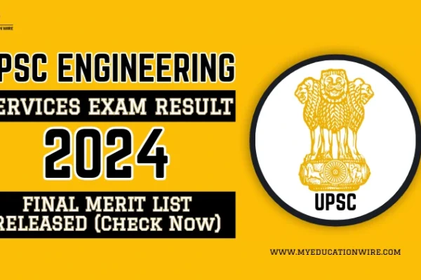 UPSC Engineering Services Exam Result 2024