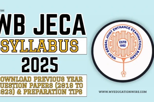 WB JECA Syllabus 2025