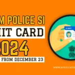 Assam Police SI Admit Card 2024
