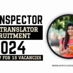 ITBP Inspector Hindi Translator Recruitment 2024