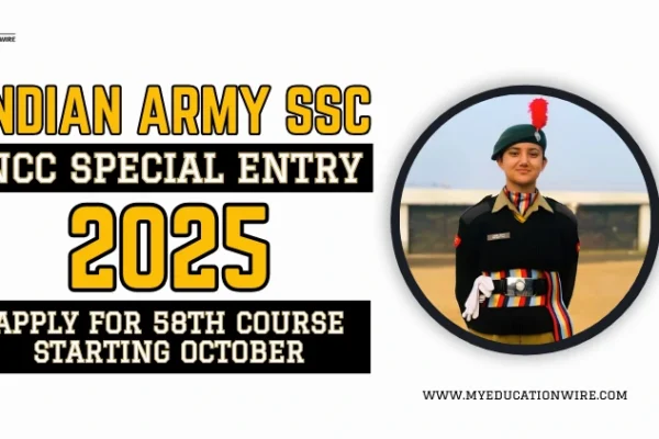 Indian Army SSC NCC Special Entry 2025