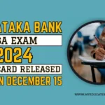 Karnataka Bank CSA Exam 2024