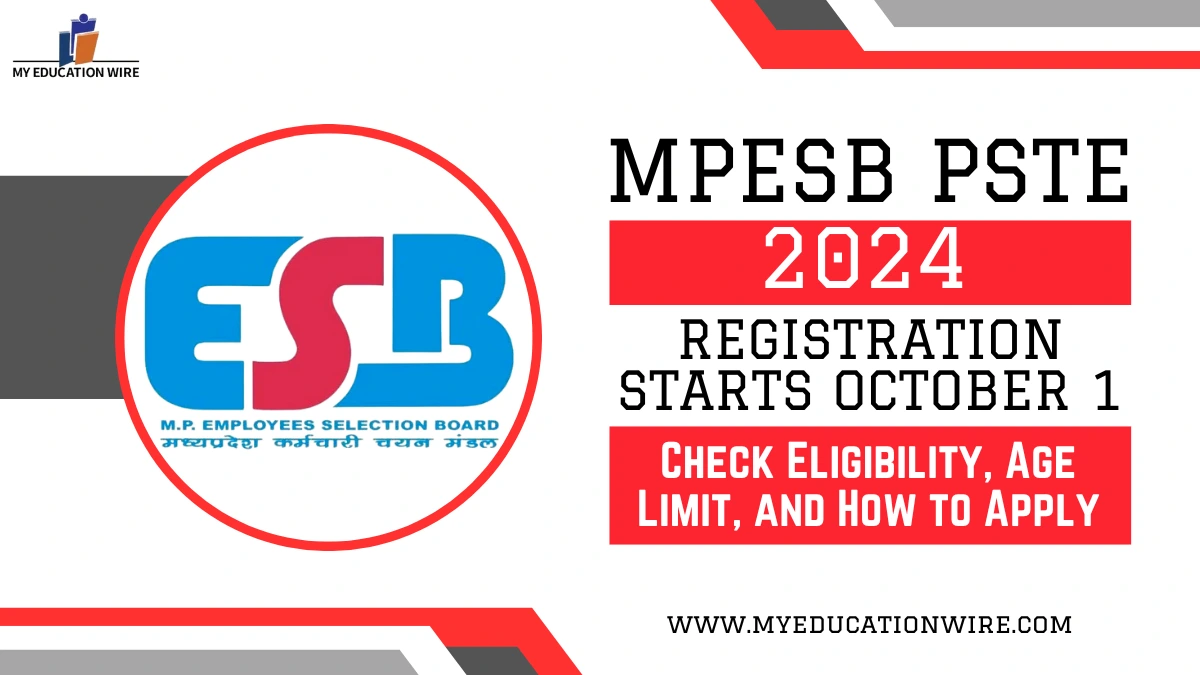 MPESB PSTE 2024 Registration