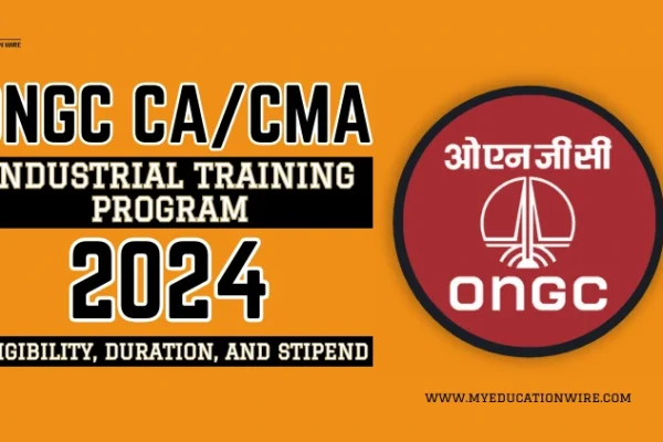 ONGC CA/CMA Industrial Training Program 2024