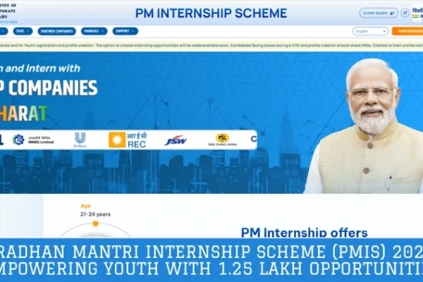 Pradhan Mantri Internship Scheme (PMIS) 2024: Empowering Youth with 1.25 Lakh Opportunities Pradhan Mantri Internship Scheme 2024
