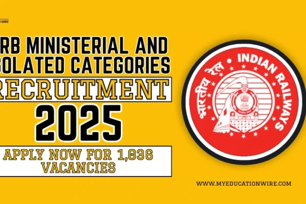 RRB Ministerial and Isolated Categories Recruitment 2025