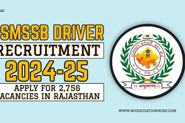 RSMSSB Driver Recruitment 2024-25