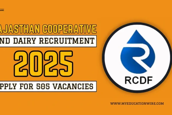 Rajasthan Cooperative and Dairy Recruitment 2024: Apply for 505 Vacancies Rajasthan Cooperative and Dairy Recruitment 2024