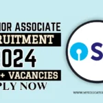 SBI Junior Associate Recruitment 2024