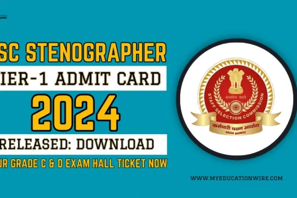 SSC Stenographer Tier-1 Admit Card 2024