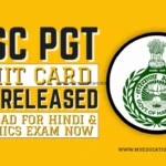 HPSC PGT Admit Card 2025