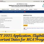 NIMCET 2025 Application