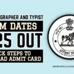 OSSC Stenographer and Typist Exam Dates 2025