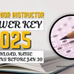 RSSB Junior Instructor Answer Key 2025