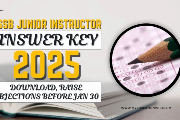 RSSB Junior Instructor Answer Key 2025: Download, Raise Objections Before Jan 30 RSSB Junior Instructor Answer Key 2025