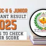 RSSB LDC-II & Junior Assistant Result 2025