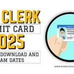 SBI Clerk Admit Card 2025
