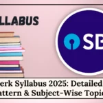 SBI Clerk Syllabus 2025