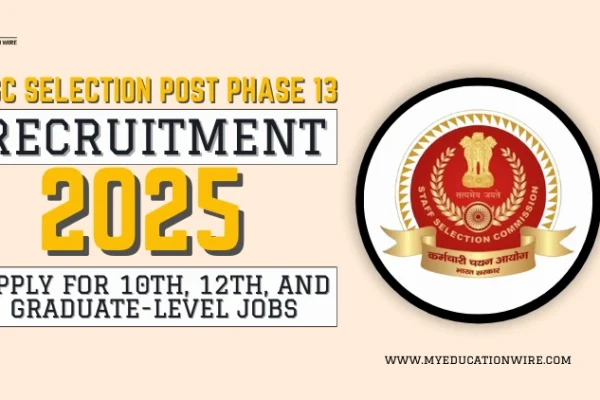 SSC Selection Post Phase 13 Recruitment 2025