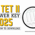TG TET II Answer Key 2025
