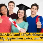 TN SF MBA/MCA and MTech Admission 2025